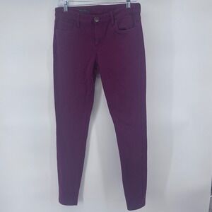 Kut From The‎ Kloth Jennifer Ultra Skinny Jeans Plum Size 6 Womens 30" inseam
